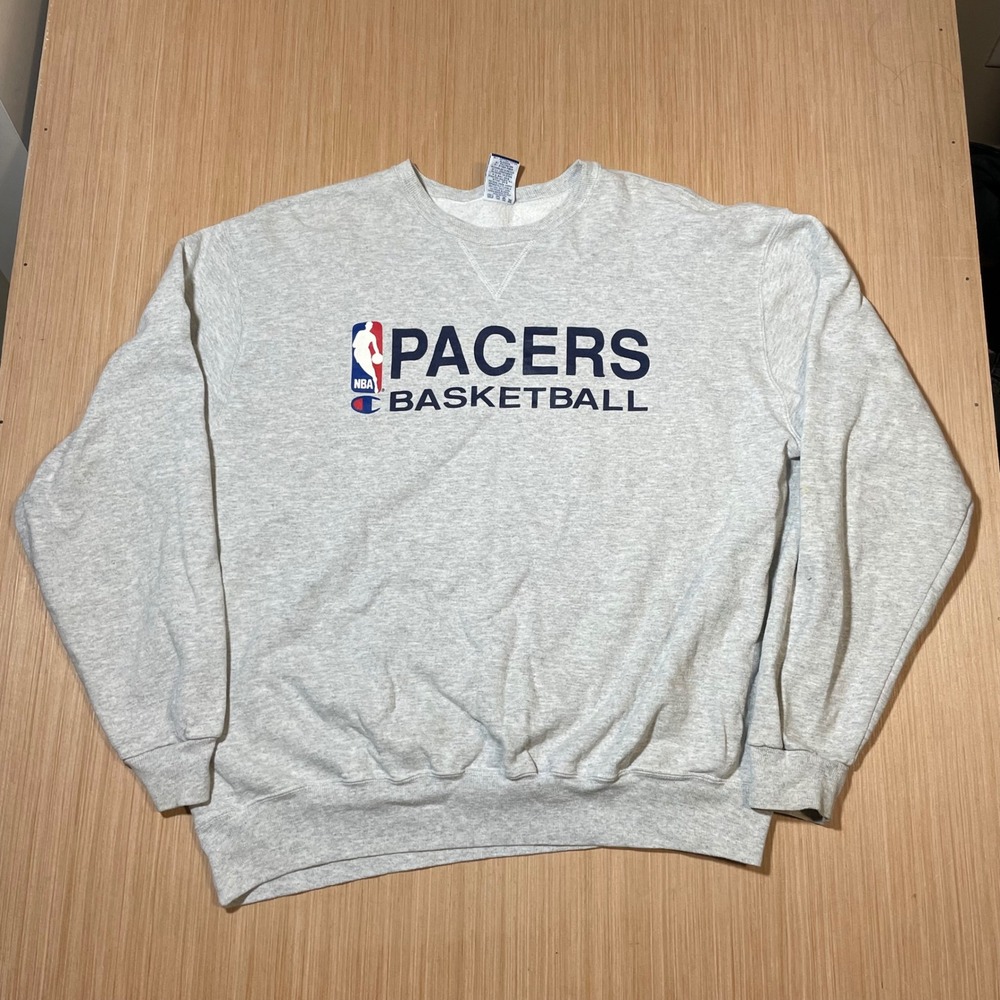 Champion Sweatshirt Mens Indiana Pacers NBA Basketball Gray XXL Pullover